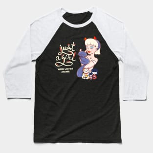 Just a girl who loves anime Baseball T-Shirt